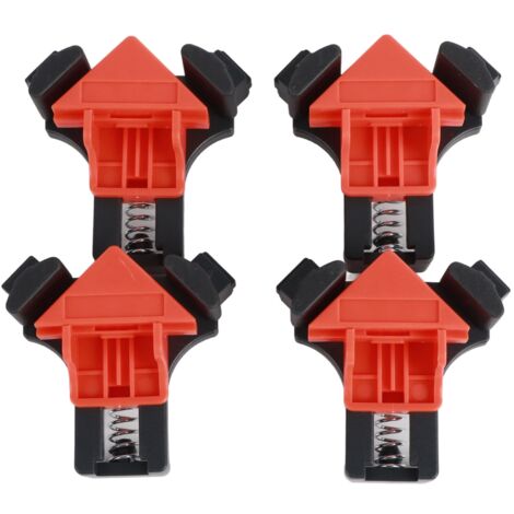 4 Pinces d'Angle pour Menuiserie 60 90 120 Degrés, Outil de Fixation d'Assemblage pour Bois