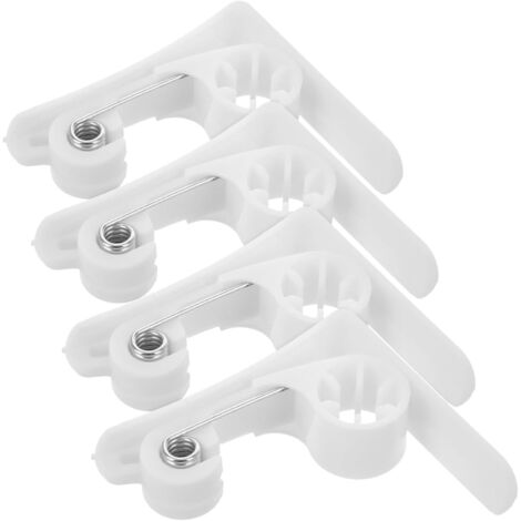 4 pinces plastique transparentes – multifonctions – tables pliantes – camping/repas extérieur – fixation solide