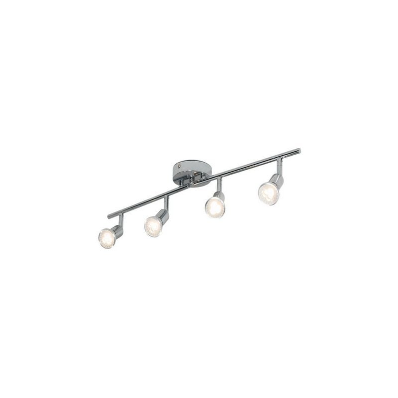 4 Plafonnier LED,spot de plafond à 4 lampes,lampe de salon,62 x 10 x 10,argent