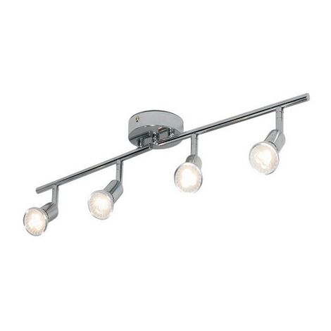 4 Plafonnier LED,spot de plafond à 4 lampes,lampe de salon,62 x 10 x 10,argent
