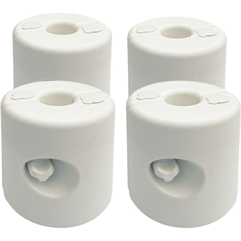MH - 4 poids de lestage cylindriques dommy blancs
