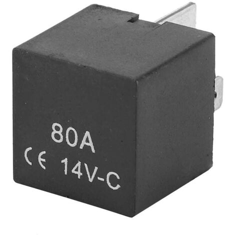 ZOTERNEN 4-polige Relaisbuchse, 12 V 70 A 80 A Kfz-Steckdose, 4-poliges automatisches Relais, Fahrzeugalarmanlage, Relaisbuchse für Fahrzeugalarmanlage