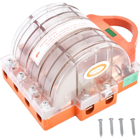 4-poliger Messerschalter, doppelseitiger, transparenter Trennmesserschalter mit LED-Anzeigen, 160 A, AC380 V