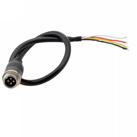 4-poliger Stecker an der Kameraseite, männlich, mit 20 cm Gewinde