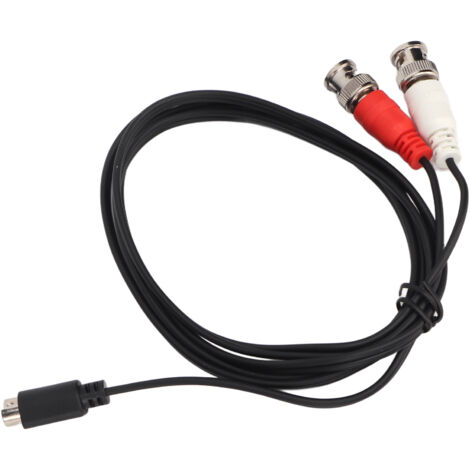 4-poliges MINI-DIN-Y-Kabel (Stecker) auf 2 BNC-Stecker (Stecker), 1,5 m, für Videosysteme und Datenerfassungskarten