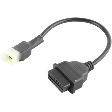 4-poliges OBD2-Diagnoseadapterkabel für Motorräder, Fehlererkennungsteile für Motorräder und ähnliche Fahrzeuge.