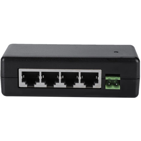 4-Port Gigabit PoE-Netzteil 9V-48V für IP-Kameras, Ethernet-Strominjektor