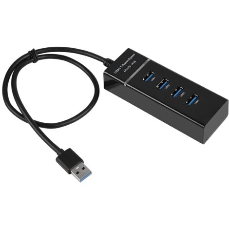 4-Port USB 3.0 Ladestation – 5 Gbit/s Schnelllade-Hub für Smartphones, Tablets, PCs und Windows