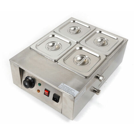 4 Pot Schokolade Schmelztopf Schokoladen Schmelztiegel Schokoladenschmelz Buttermilch Schmelzer 1000W Temperiergerät