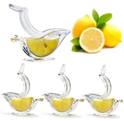 4 Presse Citron Individuel, Presse-Citron Presse-Agrumes Manuel, Acrylique Clip Citron Manuel Fruits Presse-Agrumes Accueil Cuisine