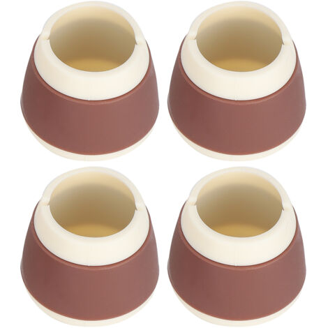 4 Protections en Silicone pour Meubles, Antidérapantes, 3.3x4x4cm, pour Pieds de Chaise et Table (Café)