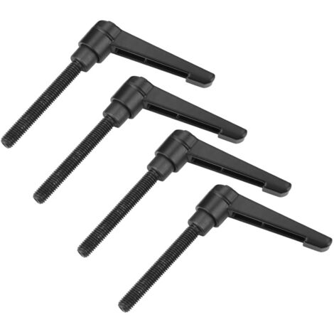 4 pulsanti per macchine in metallo, maniglia di fissaggio regolabile, filettatura maschio M8 (32 mm)