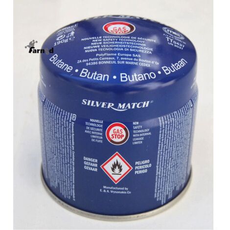 4 PZ BOMBOLETTA RICARICA UNIVERSALE CARTUCCIA GAS BUTANO CAMPEGGIO 190 GR BLU