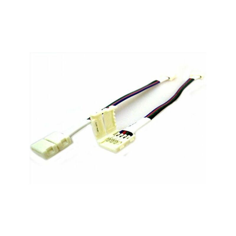 Image of Ledlux - 4 pz Connettore 10mm Per Collegare Due Strip Led Smd rgb 5050 Senza Saldare
