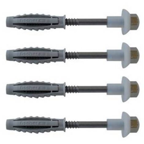 4 PZ ELEMENTI DI FISSAGGIO INOX FISCHER PER W.C. E BIDET WB2 Diam. punta 8 mm FISCH