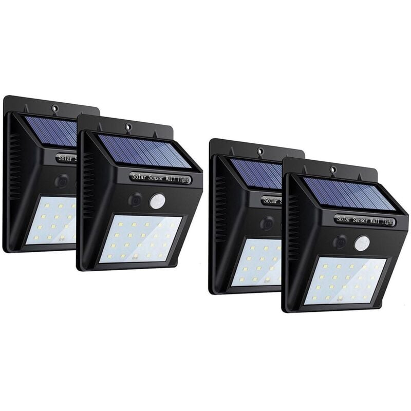 TEMPO DI SALDI 4 X Faro 20 Led con Pannello Solare...