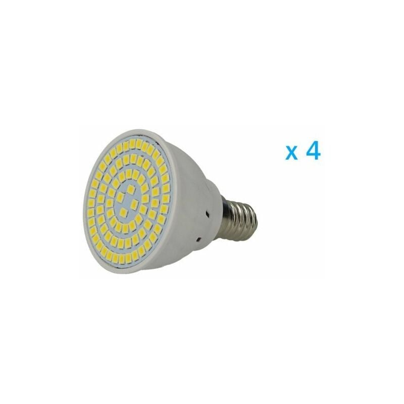 4 pz Lampade Led E14 Spot 4W=40W Bianco Caldo