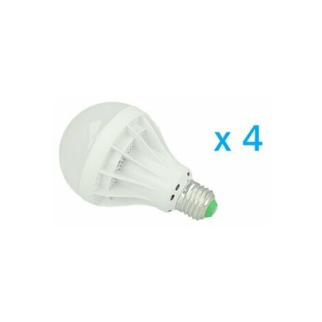 4 PZ Lampade LED E27 Globo Opaca Sfera G80 12W Diametro 80mm Bianco Freddo