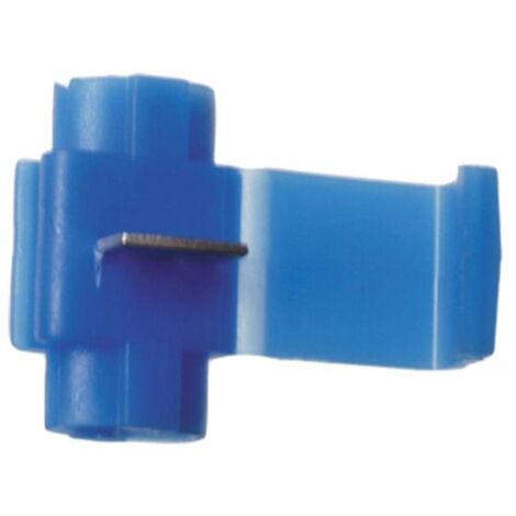 4 Raccords rapides auto denudants 0.75-2.5mm2 bleus