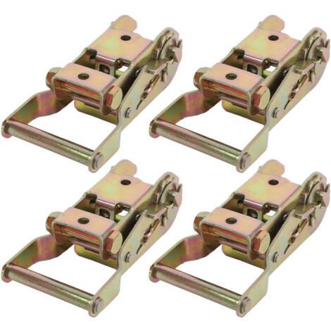 4 Ratschengurtspanner für 1-1/16 Carbon-Gurtbänder, 1500 kg Tragkraft, zum Spannen und Sichern von Gepäckträgern
