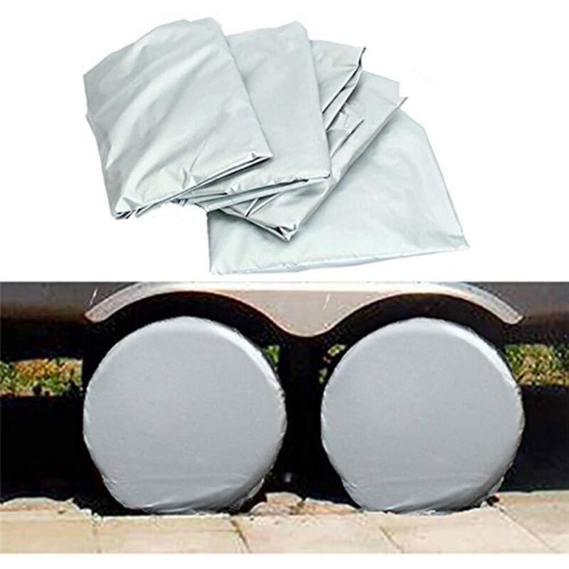 Image of 4 Reifenabdeckungen für Anhänger, Wohnmobil, Auto, LKW