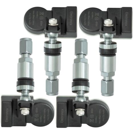 4 Reifendrucksensoren RDKS Sensoren Metallventil Gunmetal für BAIC S3L 01.2016-06.2018