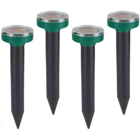 4 Repellente per talpe solare IP65 Repellente per talpe ad ultrasuoni, Repellente per talpe, Repellente per arvicole, Repellente per talpe, Repellente per talpe per giardino Prato Erba verde -RAPANDA