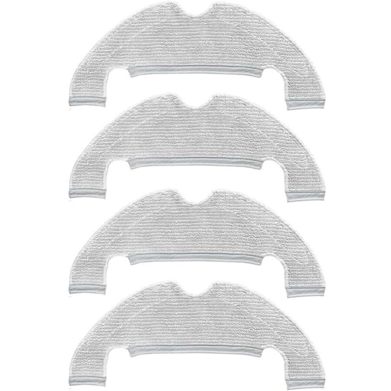 4 Replacement Cleaning Cloths for Dreame D10 Plus / Z10 Pro / D9 Plus / L10 Plus / D10s Plus Robot Vacuum Cleaner Accessories - Microfiber Cloths