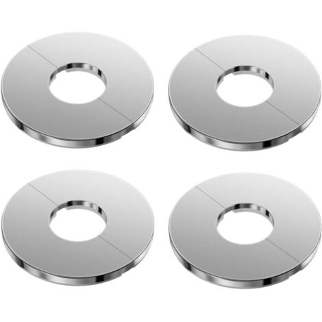 4 rosette per rubinetto cromate, diametro interno 27 mm, rosetta per rubinetto, rosetta per miscelatore doccia, rosetta per radiatore