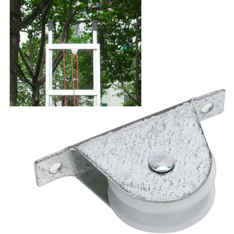 4 Roues de Poulie Universelles 4cm pour Échelle, Pièces de Rechange Accessoires Échelle