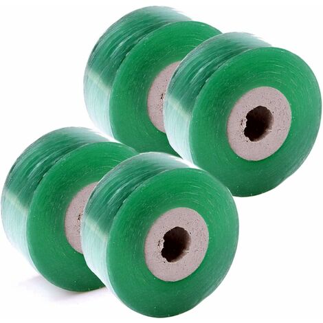 4 Rouleaux de Ruban à Greffer, 100 M x 3 CM, Ruban Extensible de Greffe d'Arbre, Ruban de Réparation de Plantes, pour Bourgeons, Plantes, Réparation de Plantes