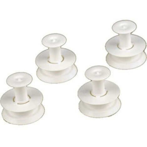 4 Roulettes panier supérieur d'origine (481252888113) Lave-vaisselle BAUKNECHT, BRANDT, IGNIS, IKEA WHIRLPOOL, KITCHENAID, LADEN, NILFISK, RADIOLA, ROSIERES, WHIRLPOOL