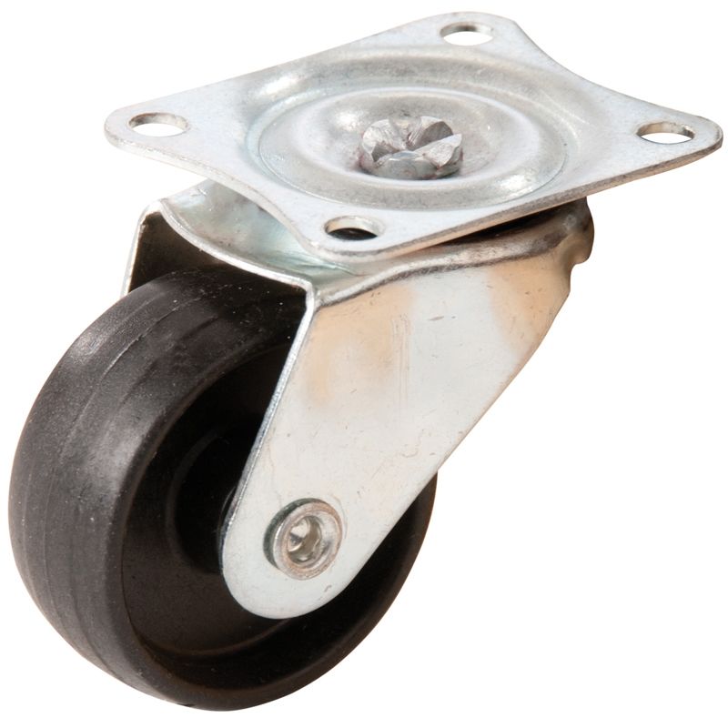 4 roulettes pivotantes caoutchouc usage léger 41 mm Fixman 156197