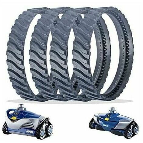 4 ruedas de repuesto para limpiador de piscinas, color negro, R0526100, compatibles con Zodiac Baracuda MX6/MX8