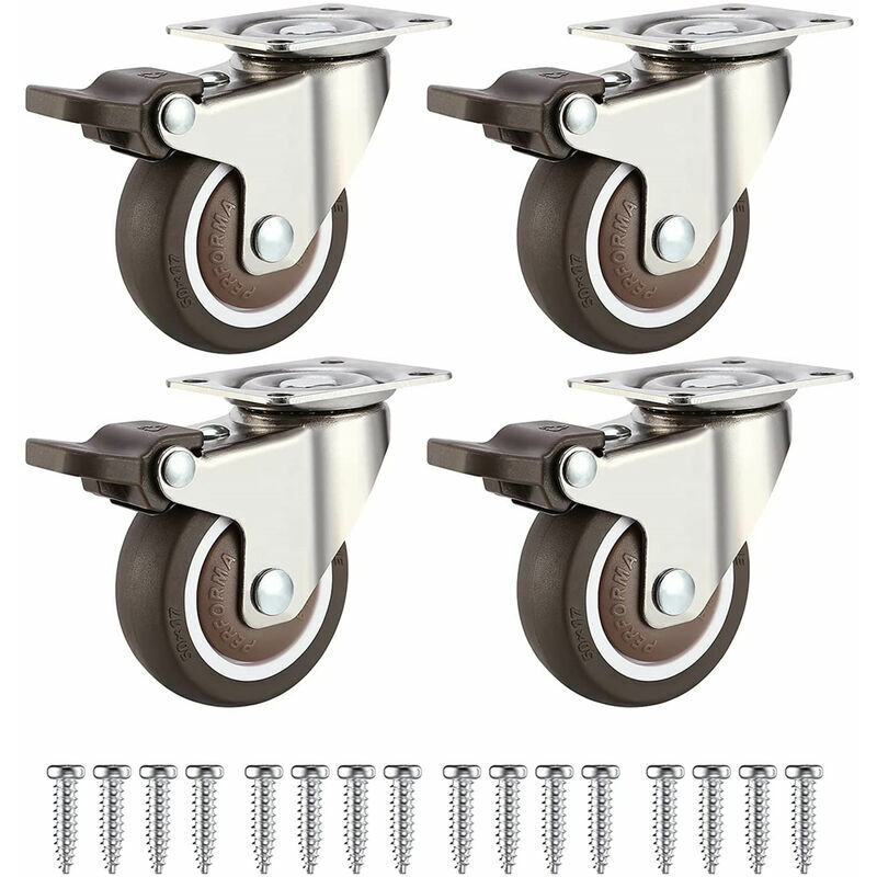 4 ruote da 32 mm per mobili piccoli ruote girevoli...