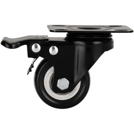 4 ruote girevoli per mobili da 40 mm - Resistenti fino a 200 kg con 4 freni - Ruote girevoli con viti e rondelle per trasporto, tavolo, mobile
