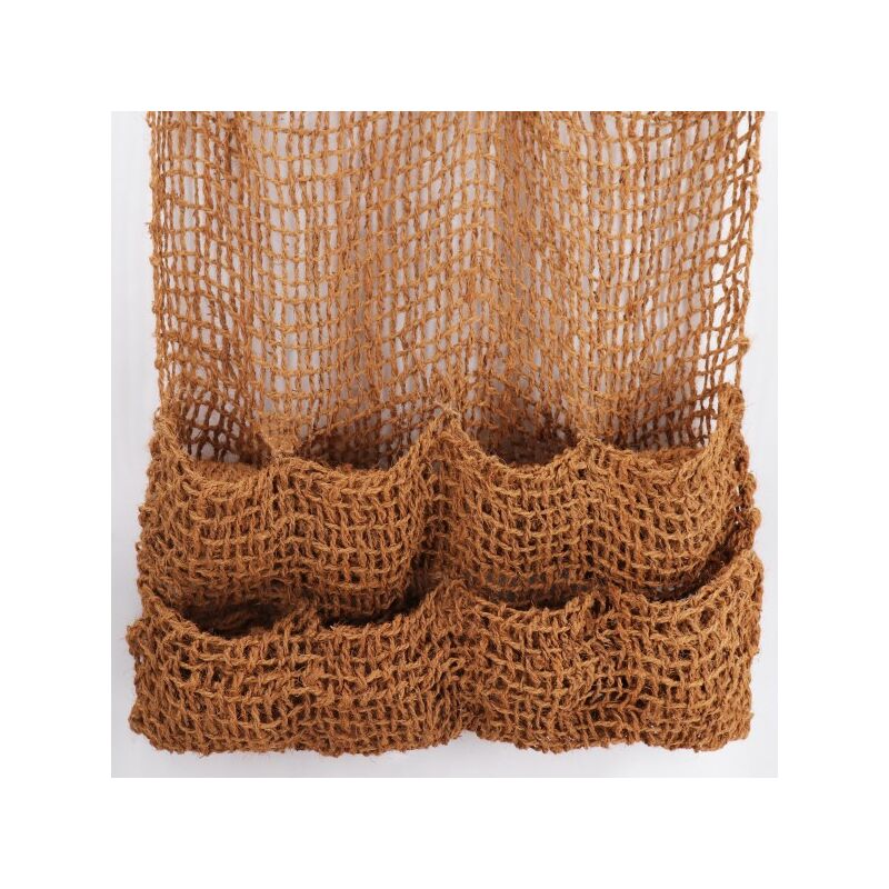 Aquagart - 4 sacs à plantes, tissu en fibres de noix de coco, 8 sacs, natte pour bordure de bassin pour liner de bassin