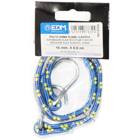 4 Sangle Élastique Plate Bicolore 0.5mts.