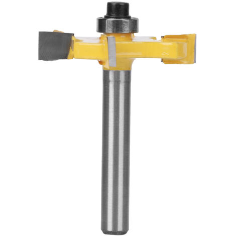 4-schneidiger Hartmetall-Nutfräser, 6 mm x 1/4 Zoll für Holz – Professioneller Präzisionsfräser