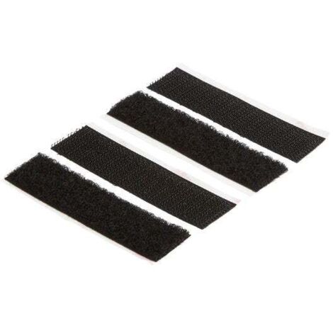 4 schwarze Klettstreifen innen SCOTCH L.7,6 x B.19 mm SCOTCH