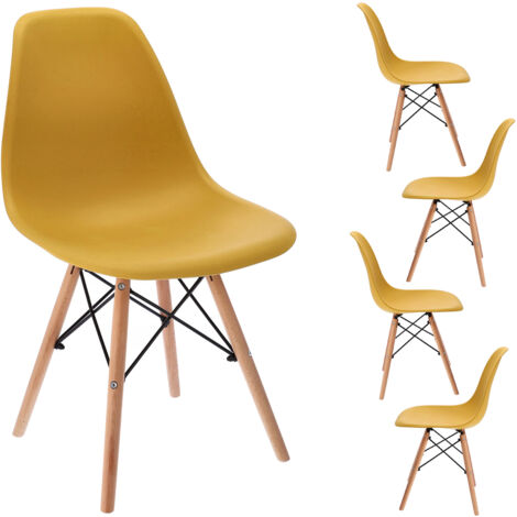 4 sedie EVA color senape (ikeabox)