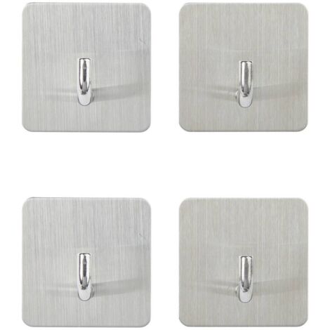 4 selbstklebende kleiderhaken stiky 4,5x2,7cm - 5five