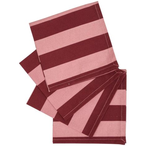 4 Servietten Cherry karminrot L40xp40xH0,2cm - Atmosphera créateur d'intérieur