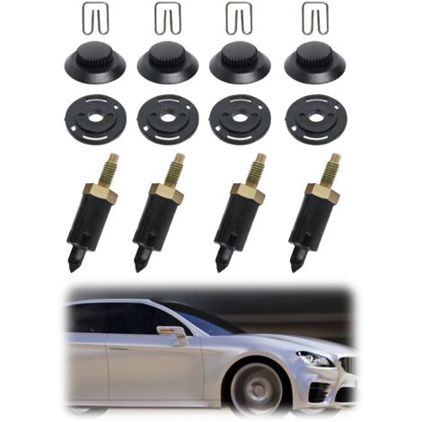 4 Set Fixations Support Couvre Moteur 2.0 HDI pour Citroen Berlingo C4 C5 Xantia Xsara 206 306 307 406 607 806 Expert Peu-geot 0137F6 13711 Clips Boulons Noir