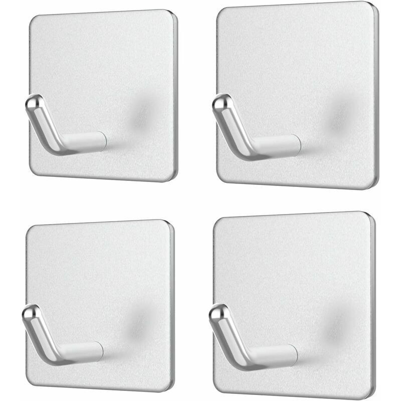 4 Set Ganci da parete autoadesivi senza