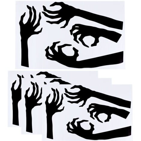 4 Set Horror Halloween Decorative Wall Sticker Decal for Living Room Bedroom Party Supplies