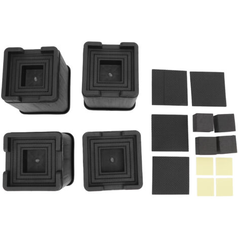 4 Set Multifunctional Furniture Risers Stackable Sofa Risers with Double Sided Adhesive Fixed Bottom for Table Couch Chair Bed