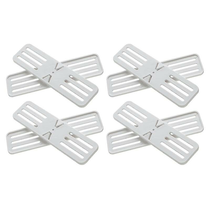 Image of 4 Set Traceless Punch Apparecchio di fissaggio Versatile Cable Patch Panel Holder Patch Board Rack Hanging Socket Organizer (bianco)