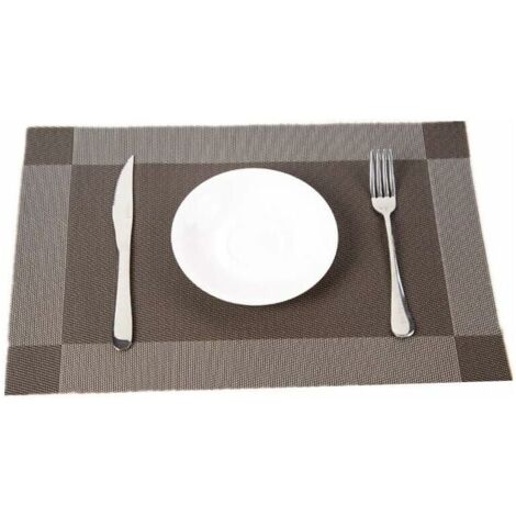 4 sets de table lavables, sets de table décoratifs antidérapants, résistants à l'usure et à la chaleur, 3045cm