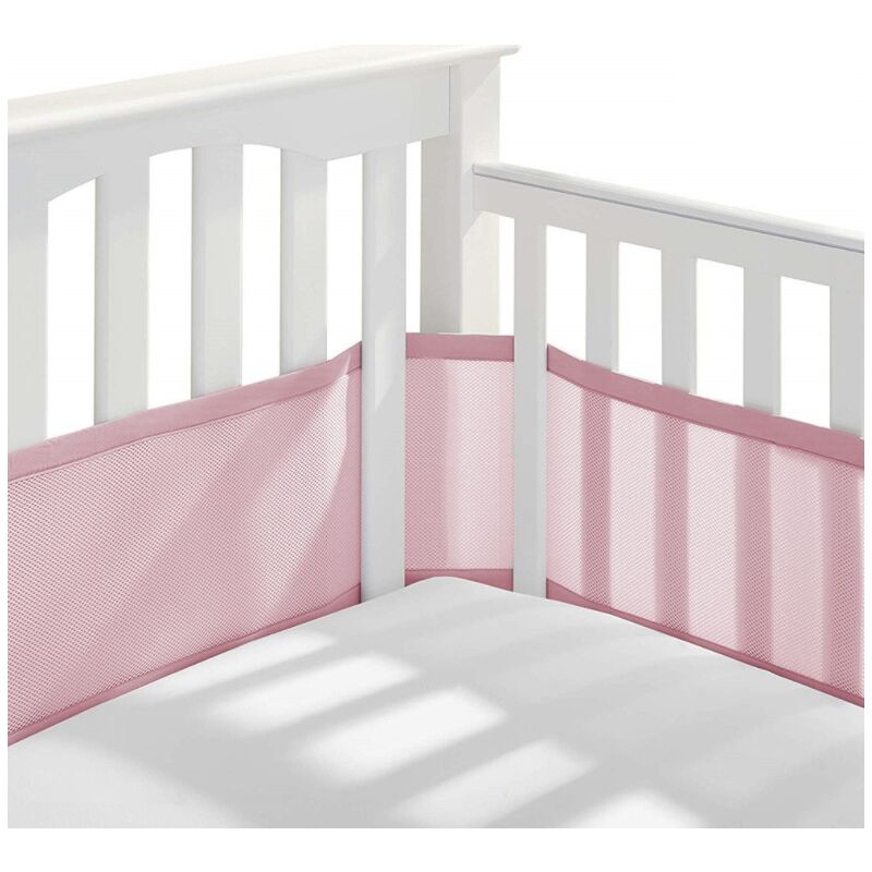 4-Sided Crib Bumper Mesh Lining - Pink(1601+3401) Hiasdfls